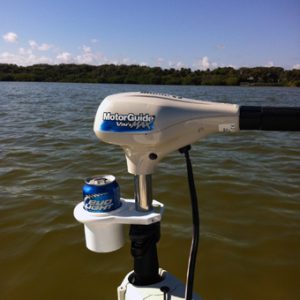 Custom Clamp-on Trolling Motor Drink Holder