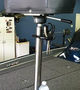 Custom Clamp-on Marine Drink Holder  for Bass Boat Pedestals.