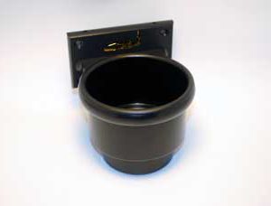 Marine Drink Holder  Flush Mount, Large Black